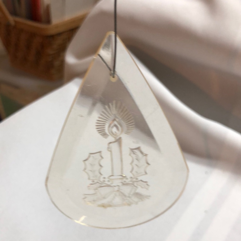 Vintage Christmas acrylic Christmas ornament